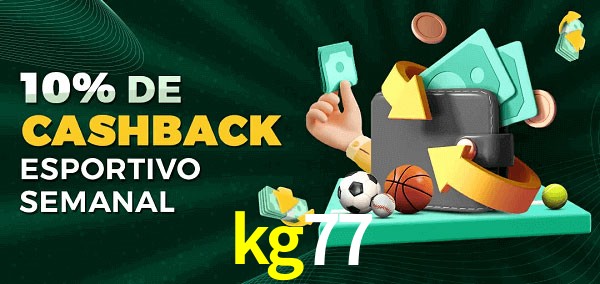 10% de bônus de cashback na kg77